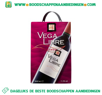 Spanje Vega Libre tinto bag-in-box aanbieding