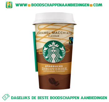 Starbucks Discoveries caramel macchiato aanbieding