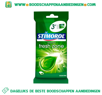 Stimorol Freshzone spearmint aanbieding