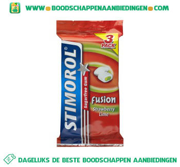 Stimorol Fusion strawberry ‘n lime aanbieding