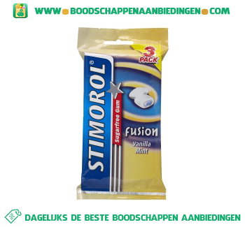 Stimorol Fusion vanilla mint aanbieding