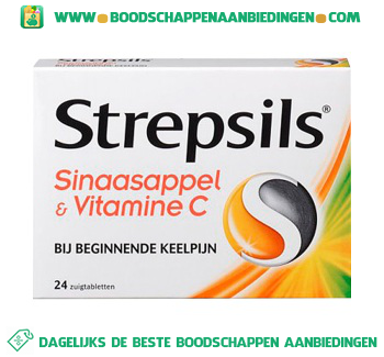 Strepsils SINAASAPPEL & VITAMINE C aanbieding