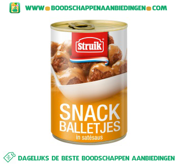 Snackballetjes in satésaus aanbieding