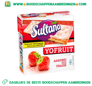 Sultana Yofruit aardbei aanbieding