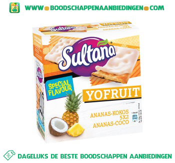 Sultana Yofruit ananas-kokos aanbieding