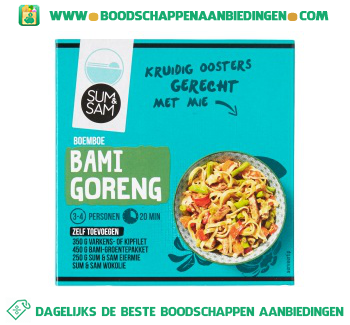 Sum & Sam Boemboe bami goreng aanbieding