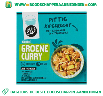 Boemboe groene curry aanbieding