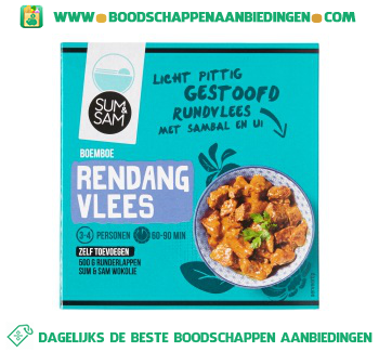 Boemboe rendang vlees aanbieding