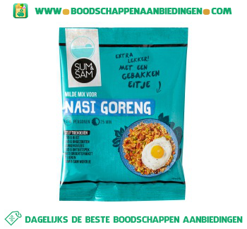 Sum & Sam Mix nasi goreng aanbieding