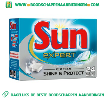 Sun All in 1 tabs extra shine aanbieding