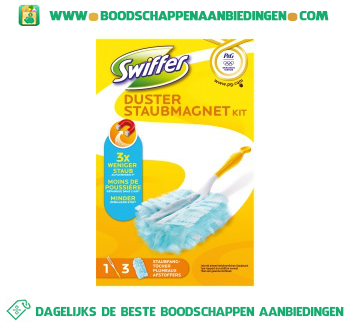 Swiffer Duster starterkit met 3 stofdoeken aanbieding