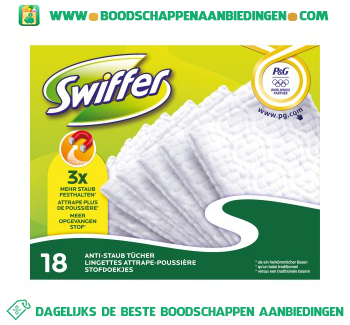 Swiffer Sweeper navullingen stofdoeken aanbieding