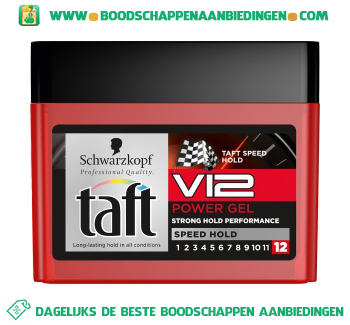 Taft Power gel v12 aanbieding