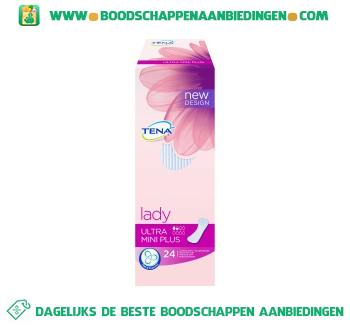 Tena Lady ultra mini plus aanbieding