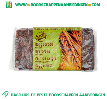 TerraSana Roggebrood spelt aanbieding