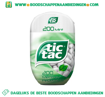 Tic Tac Mint 200 stuks aanbieding