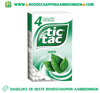 Tic Tac Mint 4-pak aanbieding