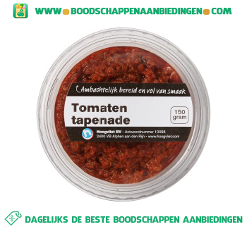 Tomaten tapenade aanbieding