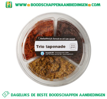 Trio tapenade aanbieding