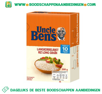 Uncle Ben`s Langkorrelrijst aanbieding