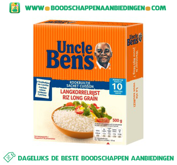 Uncle Ben`s Langkorrelrijst builtjes aanbieding