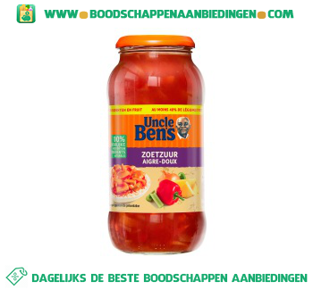 Uncle Ben`s Zoetzure saus aanbieding