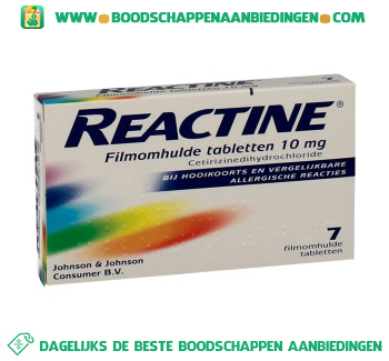 Reactine tabletten aanbieding