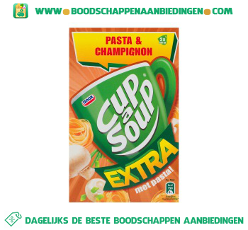 Cup-A-Soup Extra Pasta & Champignonsoep aanbieding