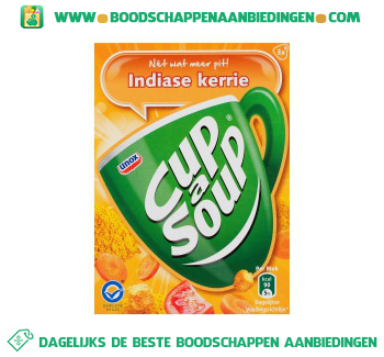 Cup-A-Soup Indiase Kerriesoep aanbieding