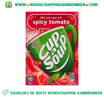 Cup-a-soup pittige tomatensoep aanbieding