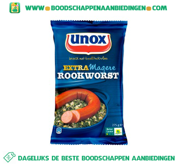 Extra magere rookworst aanbieding