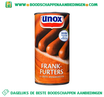 Unox Frankfurters aanbieding