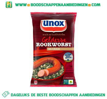 Unox Gelderse rookworst aanbieding