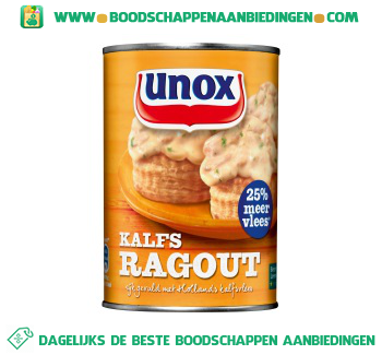 Unox Kalfsragout aanbieding