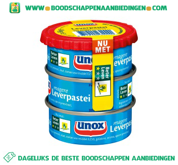 Unox Magere leverpastei 3-pak aanbieding