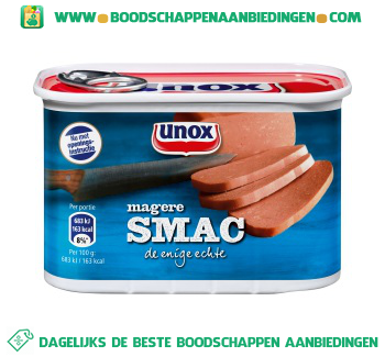 Unox Magere smac aanbieding