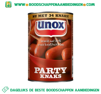 Unox Party knaks aanbieding