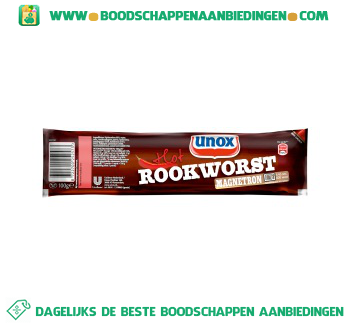 Unox Pittige Rookworst aanbieding