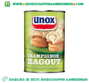 Unox Ragout champignon aanbieding