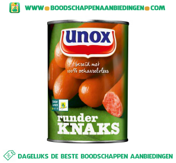 Unox Runder knaks aanbieding