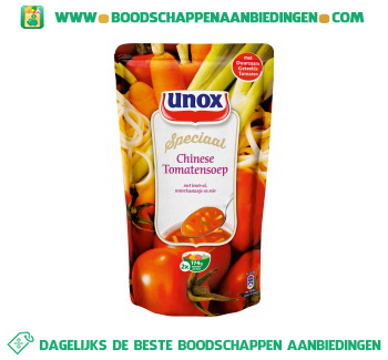 Unox Soep in zak chinese tomatensoep aanbieding