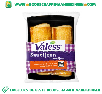 Valess Vegetarische saucijzenbroodjes aanbieding