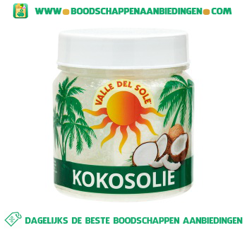 Dressoir cascade Snor Valle del sole Kokosolie aanbieding - Boodschappen Aanbiedingen