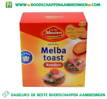 Van der Meulen Melba toast rondjes aanbieding