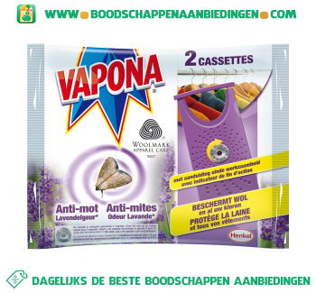 Vapona Anti mottencasset lavendel aanbieding