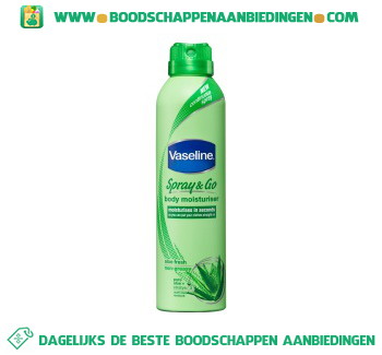 Bodylotion spray & go aloe fresh aanbieding