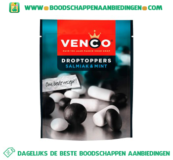 Droptoppers salmiak & mint aanbieding