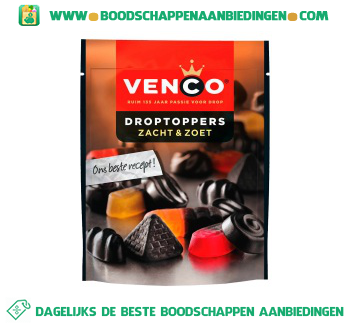 Venco Droptoppers zacht & zoet aanbieding