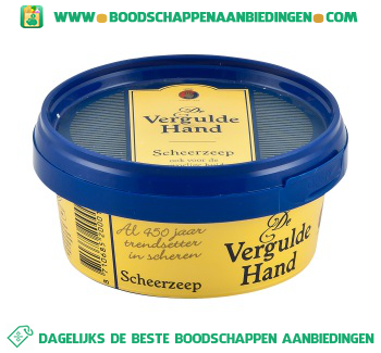 Vergulde Hand Scheerzeep aanbieding