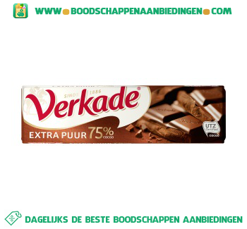 Chocoladereep extra puur aanbieding